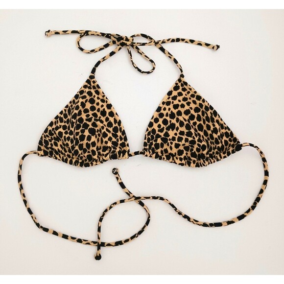 NWT Victoria's Secret Leopard Print Triangle Bikini Sz M - Picture 3 of 12